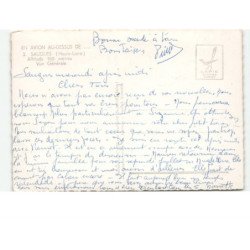 SAUGUES: vue générale vue aérienne 10x15 - très bon état
