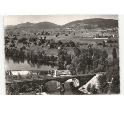 VIEILLE-BRIOUDE: le barrage de la bageasse avec l'échelle à saumon vue aérienne 10x15 - très bon état