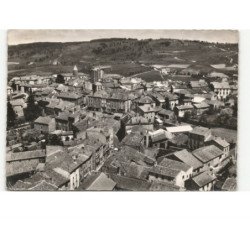 SAUGUES: vue générale vue aérienne 10x15 - état
