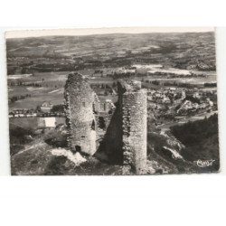 BAS-en-BASSET: ruines du XIe siècle vue aérienne 10x15 - très bon état