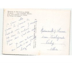 AUZON: pont, le village de lugeac vue aérienne 10x15 - très bon état