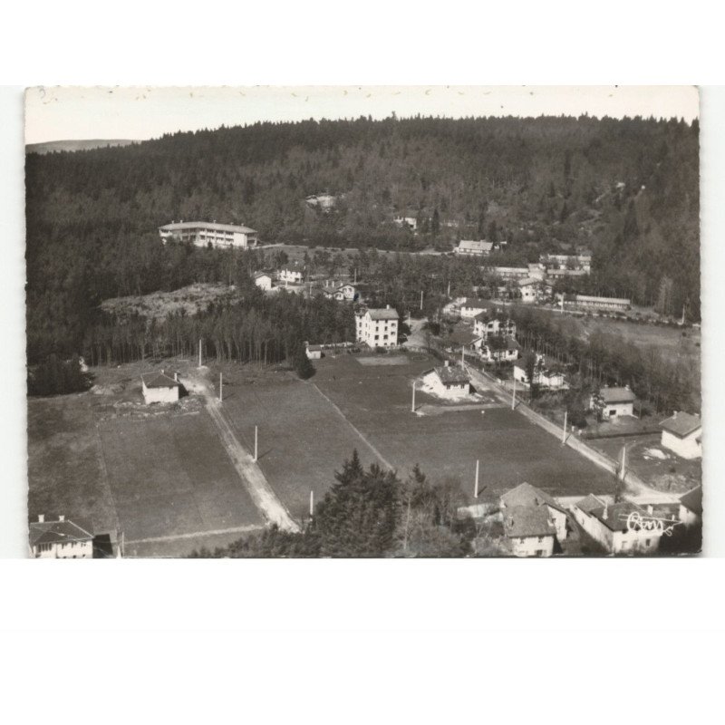 LE CHAMBON-sur-LIGNON: station estivale le collège cévenol vue aérienne 10x15 - très bon état