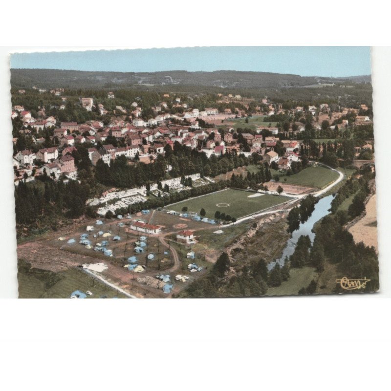 LE CHAMBON-sur-LIGNON: vue générale vue aérienne 10x15 - très bon état