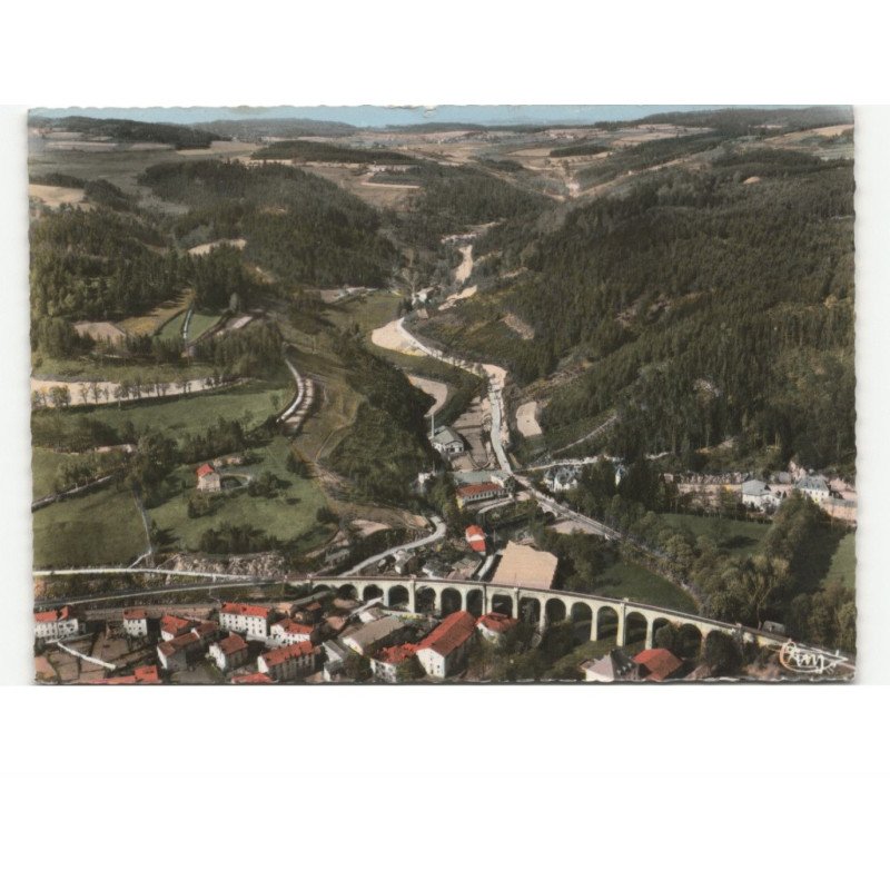 DUNIERES: vue panoramique vue aérienne 10x15 - très bon état