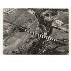 LANGEAC: le grand viaduc sur l'allier vue aérienne 10x15 - très bon état