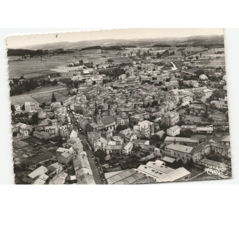 CRAPONNE-sur-ARZON: cure d'air, centre dentellier, vue générale vue aérienne 10x15 - très bon état