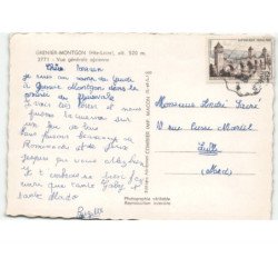 GRENIER-MONTGON: vue générale vue aérienne 10x15 - très bon état