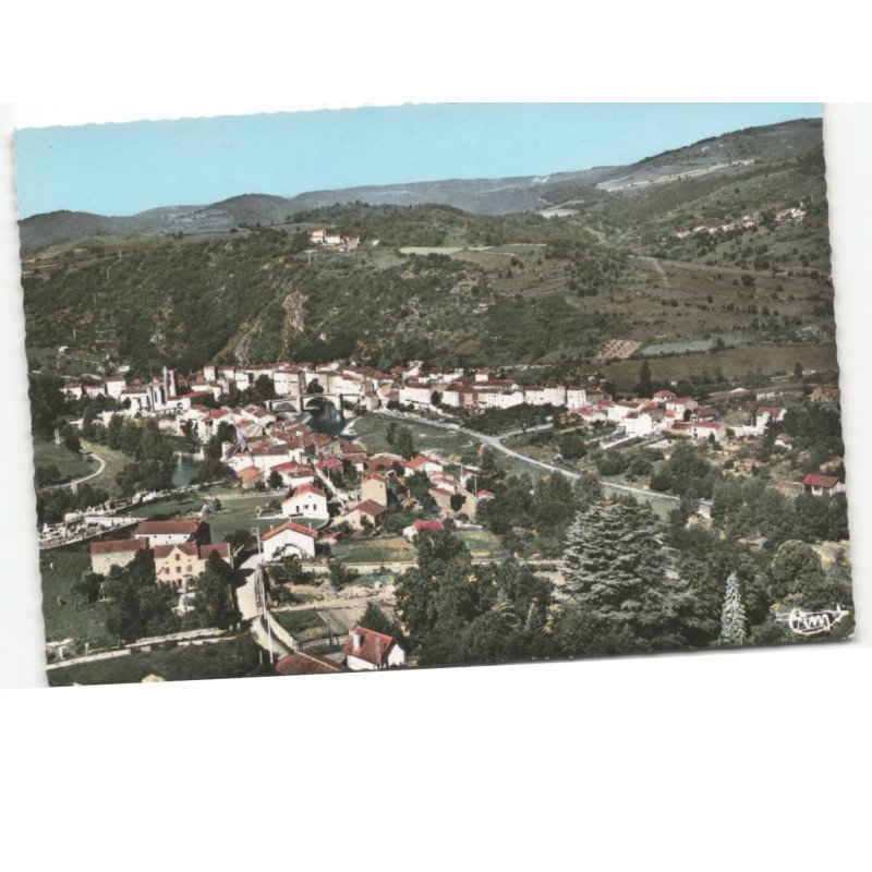 LAVOUTE-CHILHAC: vue générale vue aérienne 10x15 - très bon état