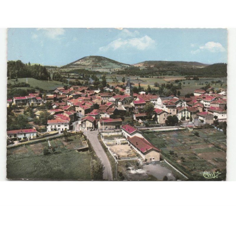 LANTRIAC: vue générale vue aérienne 10x15 - très bon état