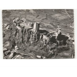 POLIGNAC: château-fort monument historique du XIe siècle vue aérienne 10x15 - très bon état