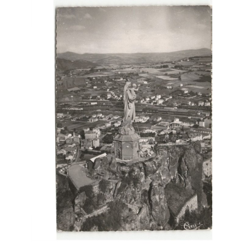 LE PUY: notre-dame du puy vue aérienne 10x15 - très bon état