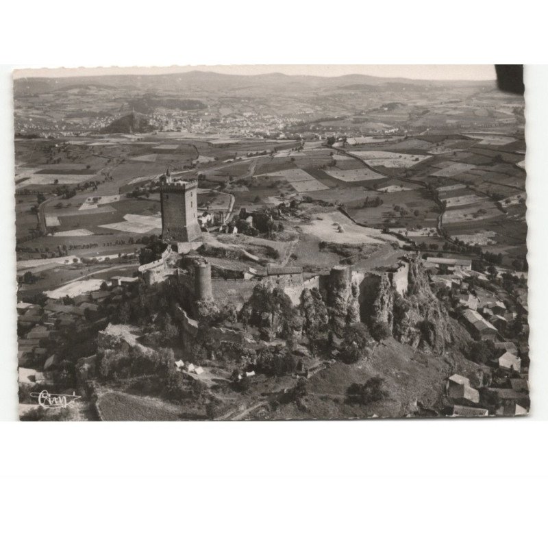 LE PUY: château de polignac, dans le fond, le puy vue aérienne 10x15 - très bon état