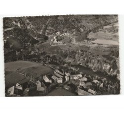 SAINT-ARCON-de-BARGES: cure d'air llieu de prédilection des pêcheurs vue aérienne 10x15 - très bon état