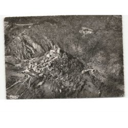 SAINT-ANDRE-de-CHALENCON: le vieux château féodal de chalencon, XIe siècle vue aérienne 10x15 - état