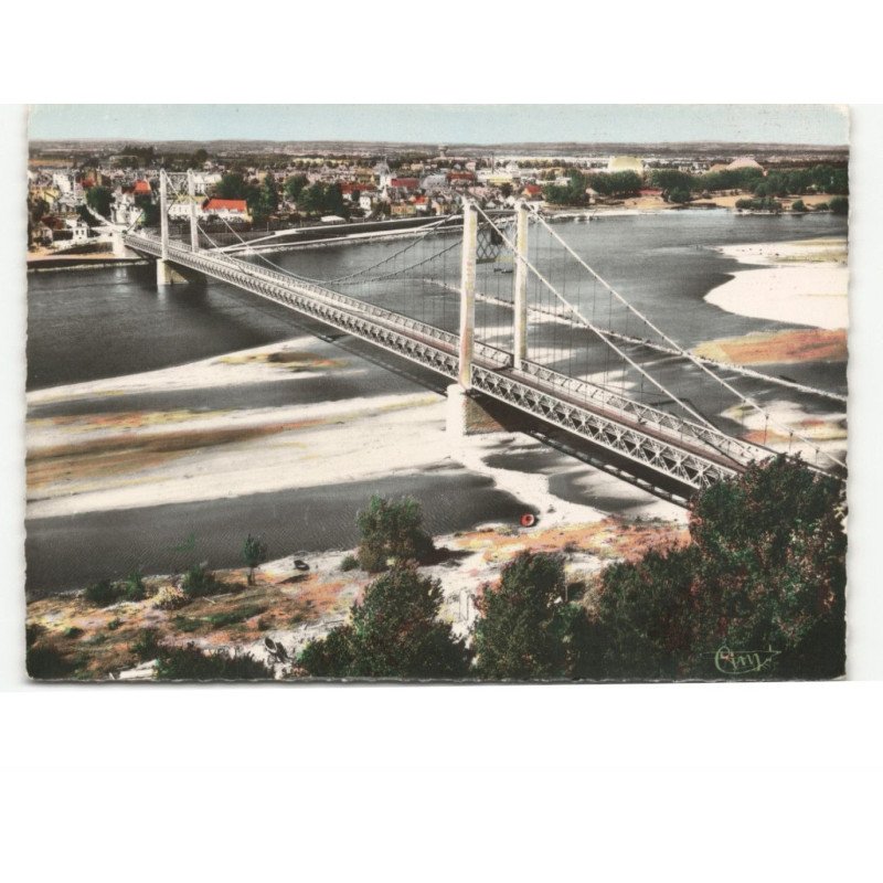 ANCENIS: le pont vue aérienne 10x15 - très bon état
