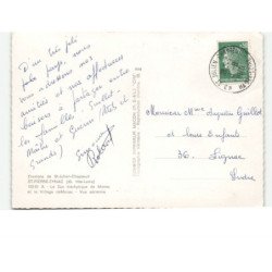 SAINT-PIERRE-EYNAC: le suc trachytique de monac et le village de monac vue aérienne 10x15 - très bon état