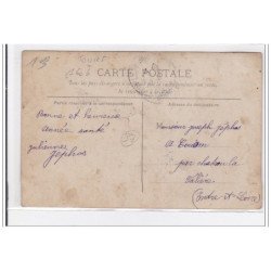 TOURS : carte photo d'un attelage - tres bon etat