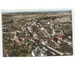 VILLENEUVE-D'ALLIER: vue générale vue aérienne 10x15 - très bon état