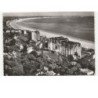 LA BAULE: l'hermitage-hôtel (côté jardin) et vue générale de la plage vue aérienne 10x15 - très bon état