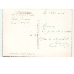 LA BAULE: l'hermitage-hôtel, vue générale et sa plage vue aérienne 10x15 - très bon état