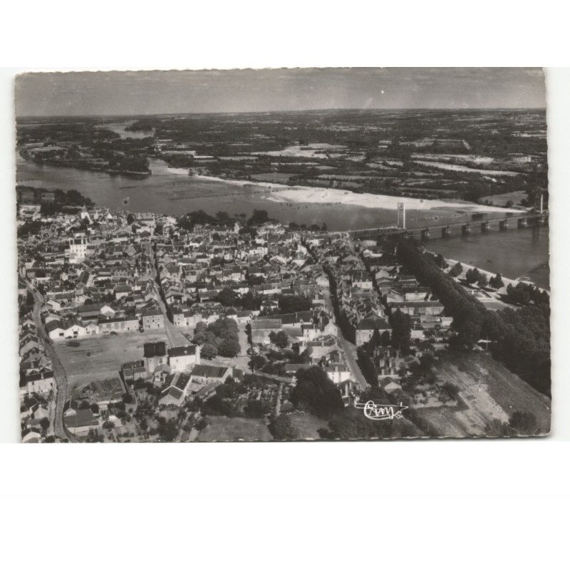 ANCENIS: vue panoramique vue aérienne 10x15 - très bon état