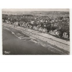 LA BAULE: la plage et le boulevard darlu vue aérienne 10x15 - très bon état