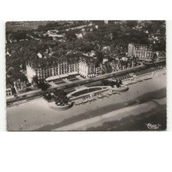 LA BAULE: la plage et hôtels de l'hermitage et majestic vue aérienne 10x15 - très bon état