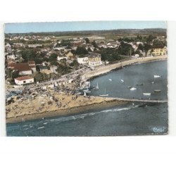 LA BERNERIE-en-RETZ: la plage et le port vue aérienne 10x15 - très bon état