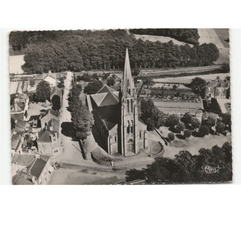 LA CHAPELLE-sur-ERDRE: l'église vue aérienne 10x15 - très bon état