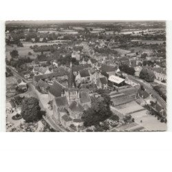 CHATEAUBRIANT: église saint-jean-de-béré XIIe siècle vue aérienne 10x15 - très bon état