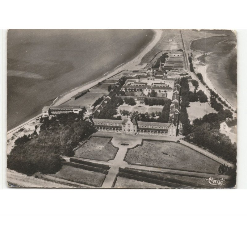 LE CROISIC: sanatorium et la plage de pen-bron vue aérienne 10x15 - très bon état