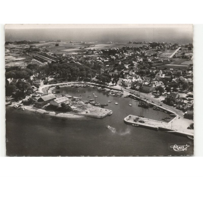 LE CROISIC: bassin du perthuy du roy et le mont esprit vue aérienne 10x15 - très bon état
