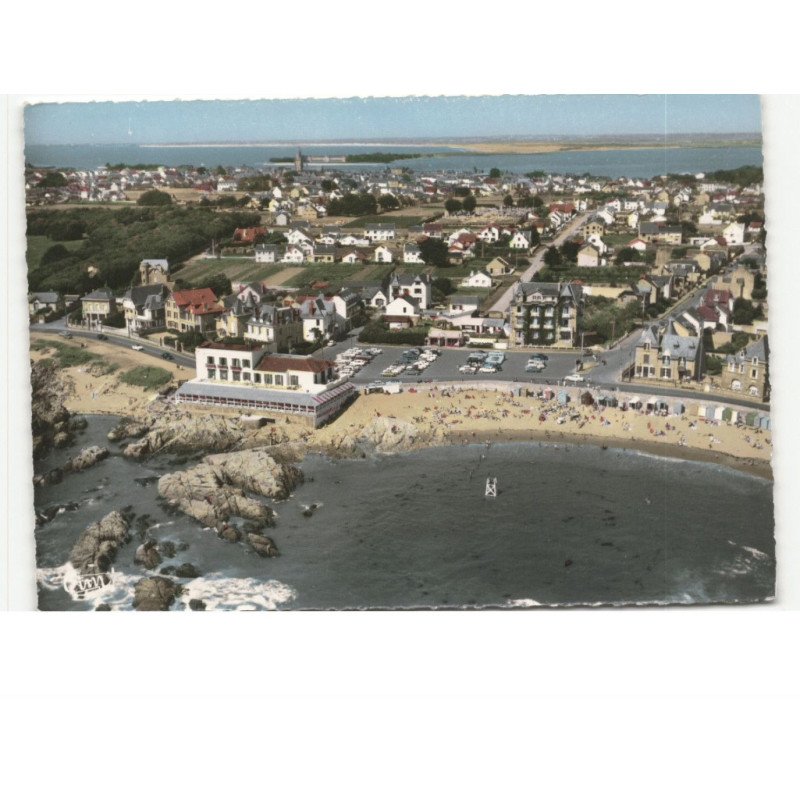 LE CROISIC: plage de port-lin et hôtel de l'océan vue aérienne 10x15 - très bon état