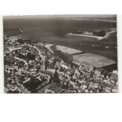 LE CROISIC: port, la jetée et pen-bron vue aérienne 10x15 - très bon état