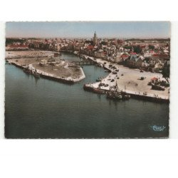 LE CROISIC: le port et les quais, vue générale vue aérienne 10x15 - très bon état