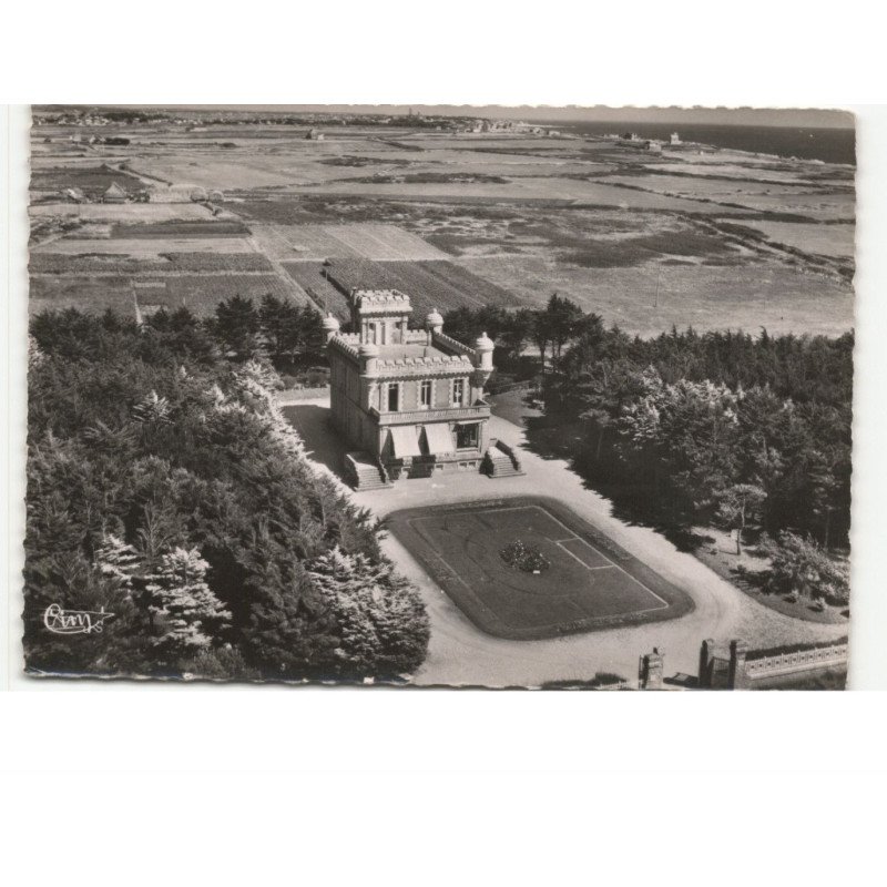 LE CROISIC: le port au roc, colonie de vacances vue aérienne 10x15 - très bon état