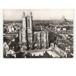 TROYES: la cathédrale saint-pierre vue aérienne 10x15 - très bon état