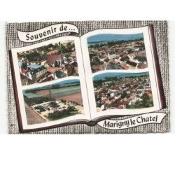 MARIGNY-le-CHATEL: souvenir de... vue aérienne 10x15 - très bon état