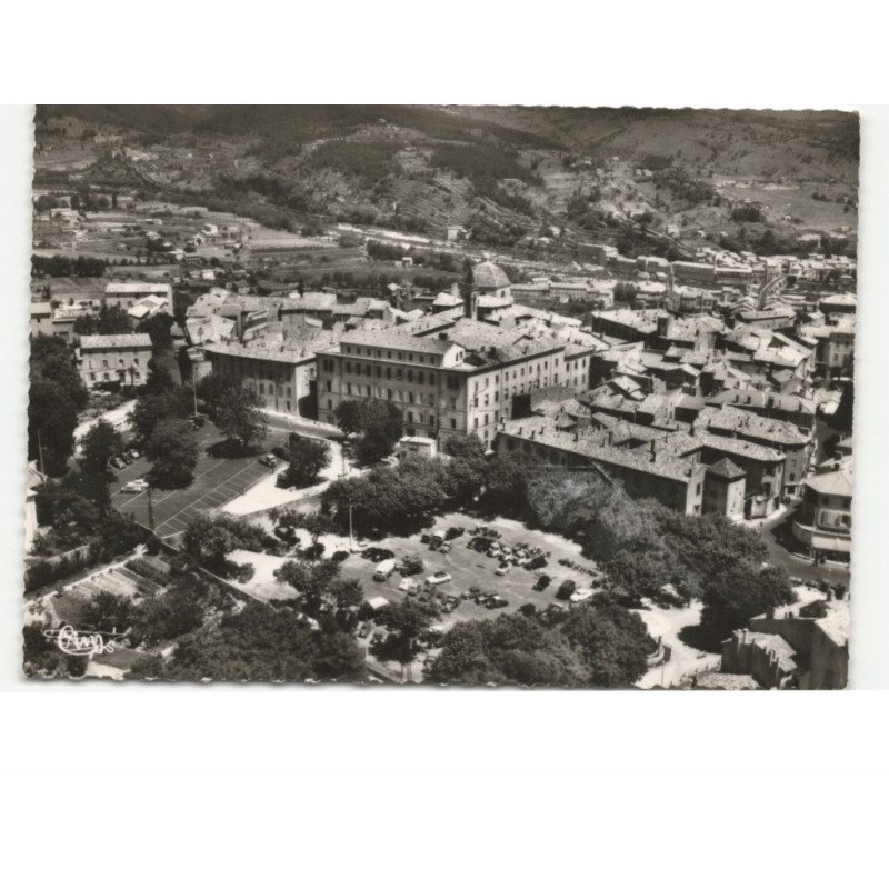 AUBENAS: vue panoramique vue aérienne 10x15 - très bon état