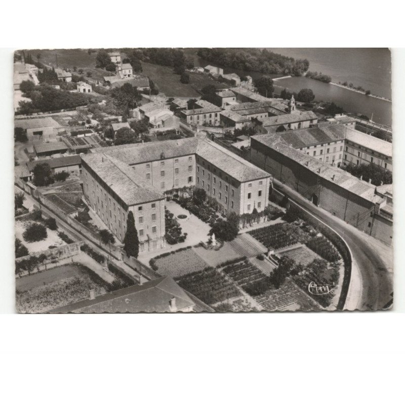 BOURG-SAINT-ANDEOL: vue générale, couvent de la présentation vue aérienne 10x15 - très bon état