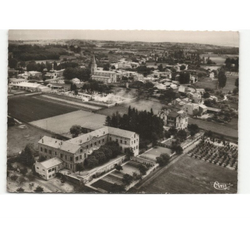 DAVEZIEUX: maison des pères et vue générale vue aérienne 10x15 - état