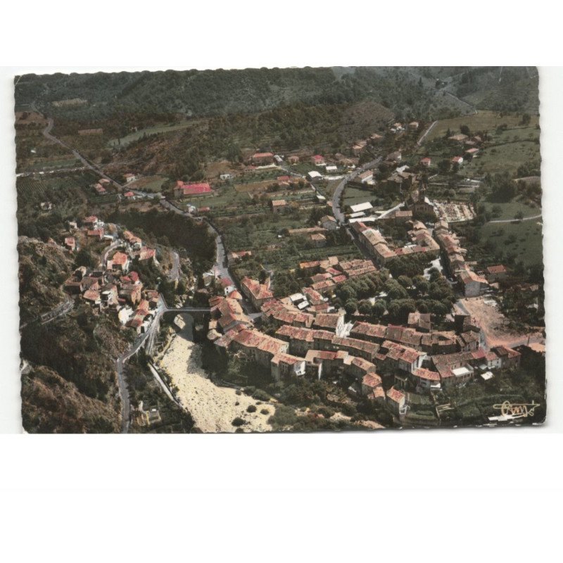 JAUJAC: vue générale vue aérienne 10x15 - état