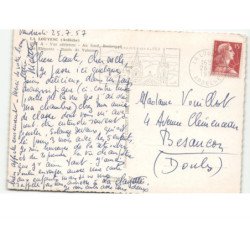 LA LOUVESC: au fond boulevard des elégants, route de valence vue aérienne 10x15 - très bon état
