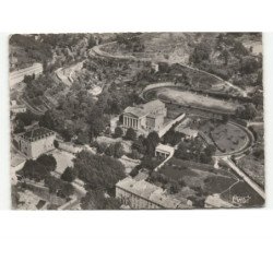 LARGENTIERE: quartier du tribunal vue aérienne 10x15 - très bon état