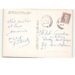 MONTPEZAT-sous-BAUZON: la ville basse vue aérienne 10x15 - très bon état