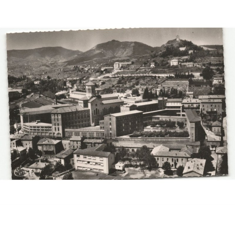 PRIVAS: vue panoramique vue aérienne 10x15 - très bon état