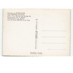 ROCHEMAURE: barrage de rochemaure sur le rhône vue aérienne 10x15 - très bon état