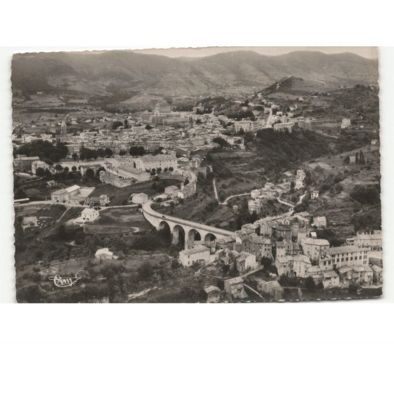 PRIVAS: vue générale vue aérienne 10x15 - très bon état