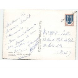 RUOMS: le pont sur l'ardèche vue aérienne 10x15 - très bon état