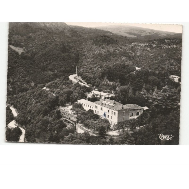 SAINT-GEORGES-les-BAINS: le château, l'armée du salut, maison de repos vue aérienne 10x15 - état